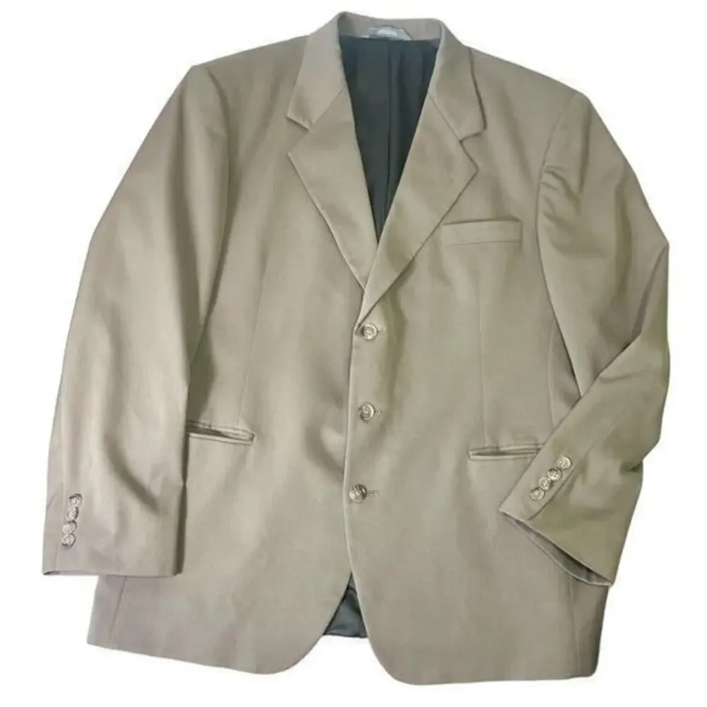 Haggar Black Label Gray Sport Coat Blazer Men’s Size‎ 44 Made In The USA